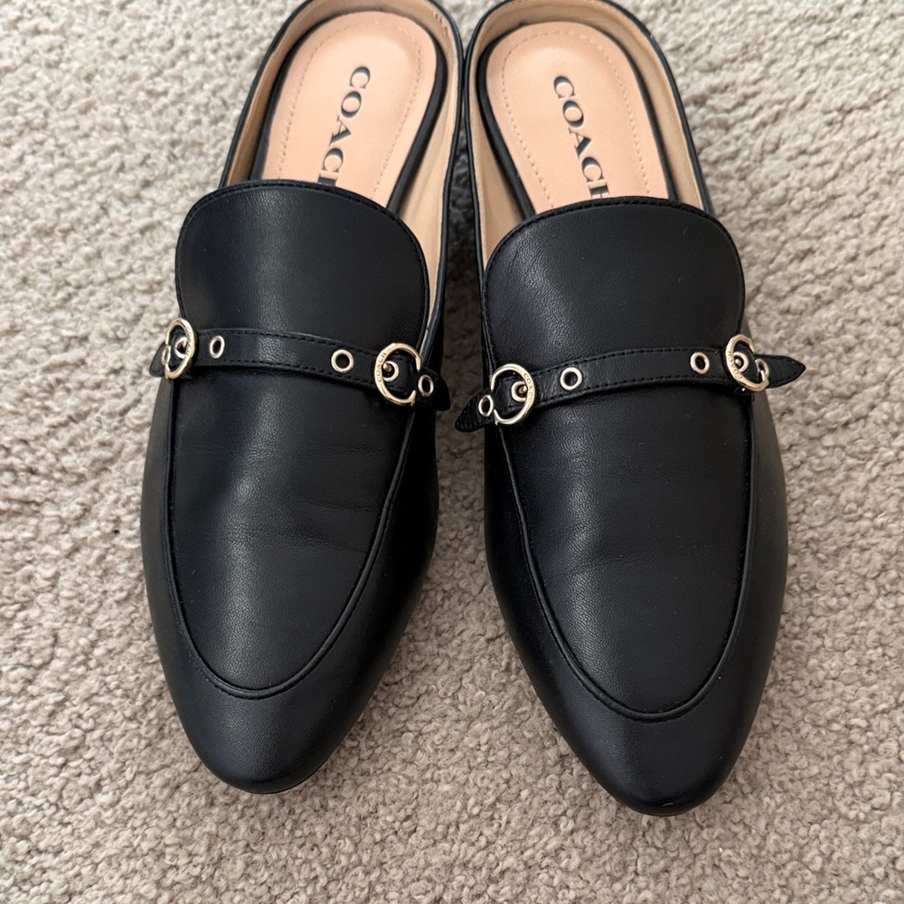 Coach Leather Mules